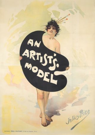 Vintage Poster French Julius Price Pal An Artist 
