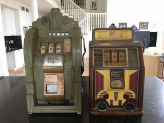 Vintage Antique Slot Machine Machines Mills Extraordinary & Caille Silent Sphinx