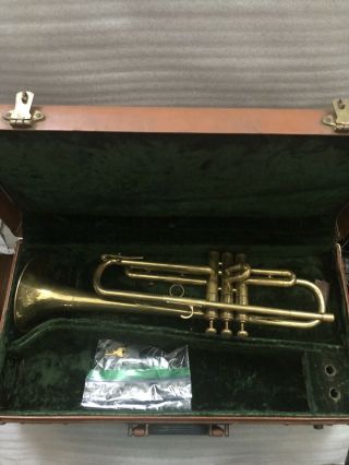 Vintage Martin Committee Bb Jazz Trumpet Raw Brass Great Serial 17xxxx Orig Case