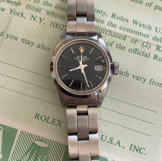 Rolex Oyster Perpetual Date 6916 Ladies Vintage Watch 100 Certificate