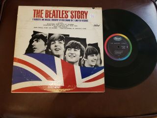 Beatles 2 Lp 1964 The Beatles Story 1st Press Capitol Rainbow Mono