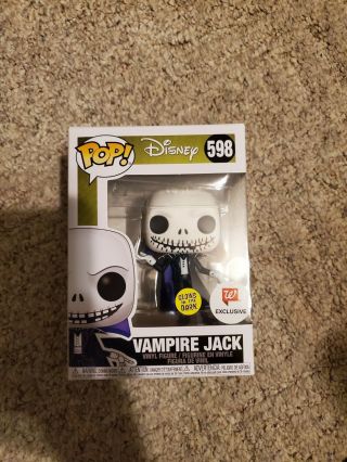 Vampire Jack 2020 Funko Pop Glow In The Dark Nbc Walgreens Exclusive 598