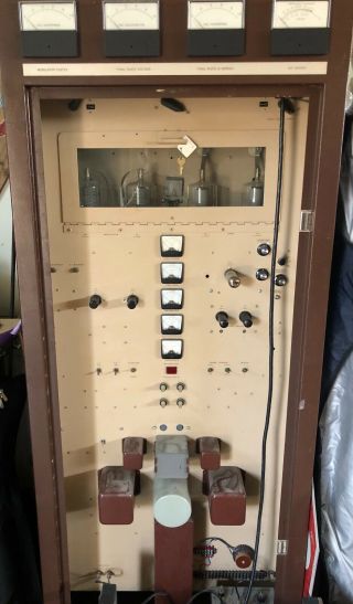 Bauer 707 Am Hf 1kw Radio Transmitter Vintage