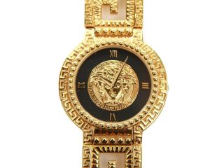 Authentic Vintage Gianni Versace Medusa Gold Plated Quartz Watch