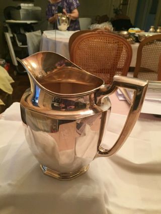 Vtg Tiffany & Co,  Sterling Silver Water Pitcher 1907 - 1947 Monogramed Trophy