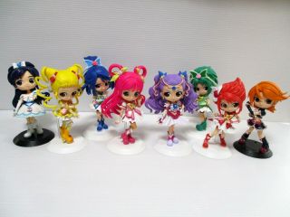 Futari Wa Pretty Cure Yes Precure 5 Gogo Qposket Figure Set Of 8 Doll Japanused