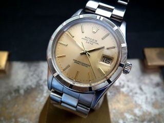 Just 1982 Quick - Set Rolex Oyster Perpetual Date Gents Vintage Watch