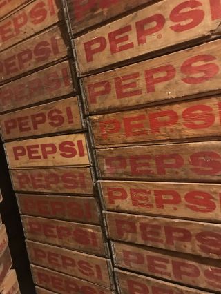 100 Vintage Pepsi Cola Wood Soda Pop Crates Mixed Variety Open & Divided Crates