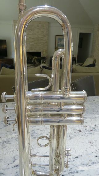 Bach Stradivarius Silver Bb Trumpet Model 37 Heavy Silver Vintage Professional 3