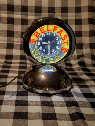 Vintage Belfast Sparkling Water Glo - Dial Clock Co L.  A.  Made In U.  S.  A.  Very Rare