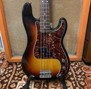Vintage 1983 Fender Squier Precision Bass Jv 62 Reissue Ri Japan Sunburst Guitar