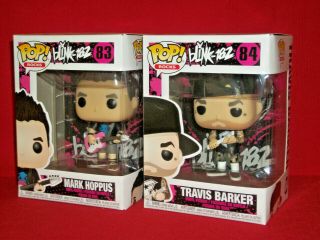 Travis Barker & Mark Hoppus Blink 182 83 & 84 Funko Rocks Pop Quarantine