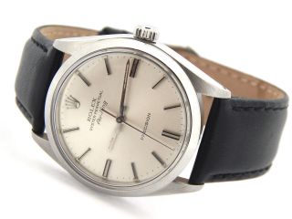 Rolex Air King Mens Stainless Steel Watch Silver Dial Vintage Model Ref 5500