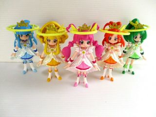 Smile Precure Princess Form Cure Doll Glitter Force Figure Set Of 5 Japan