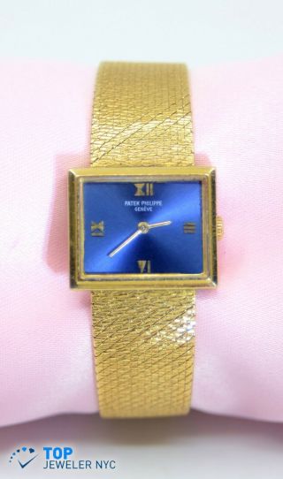 Ladies Vintage Patek Phillippe 18k Yellow Gold Solid Watch