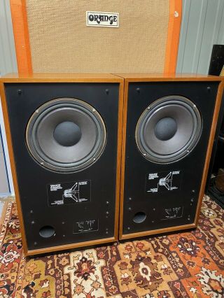 Vintage 1970s (1978) Tannoy Cheviot Hifi Speakers w/ Monitor Gold HPD/315/8 Dual 3