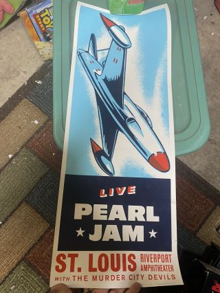 1998 – Vintage Pearl Jam Concert Poster Riverport St.  Louis Murder City Devils