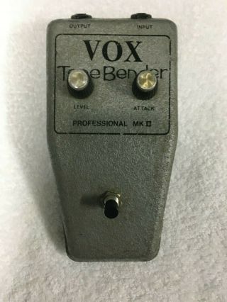 Vintage 1960s Vox Tone Bender Professional Mkii Oc75 Sola Sound Fuzz