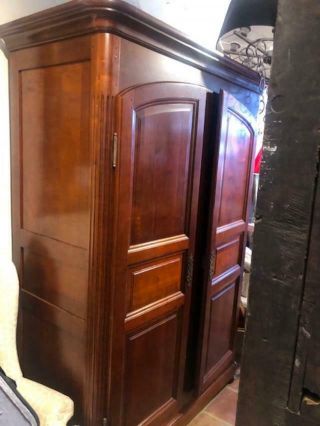 Antique Style Baker Furniture Country French Style Vintage Cherry Armoire
