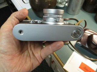 Vintage Leica M3 Double Stroke Rangefinder Camera 800682 w/Case,  Lens 3