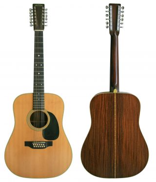 1974 Martin D12 - 28 12 - String Vintage Acoustic Guitar D 12 - 28 D - 28