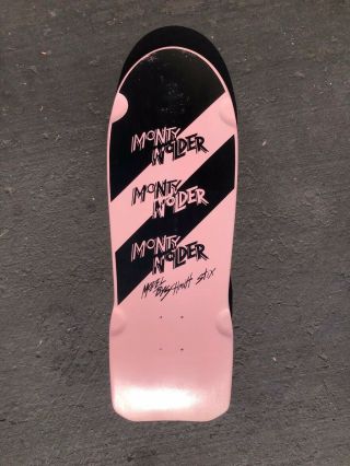 Vintage 1984 Schmitt Stix Monty Nolder Rare Skateboard Deck