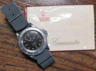 . Vintage 1968 Tudor Oyster Submariner S/s Mens Watch 7016,  Papers Vietnam