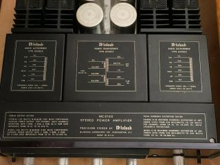 Vintage McIntosh MC2125 Power Amplifier 2