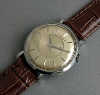 Jaeger Lecoultre Memovox Stainless Steel Vintage Alarm Watch 1952