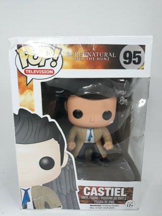 Box Damage Funko Pop Television Supernatural Castiel With Wings 95 Exclusive