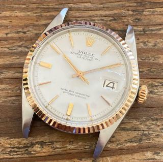 Rolex Datejust 1601 Stainless Steel Rose Gold Vintage Watch 100 36 Mm