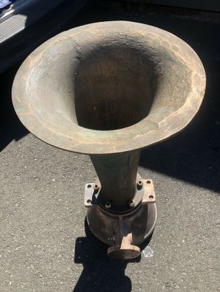Air Whistle/fog Horn Bronze Vintage