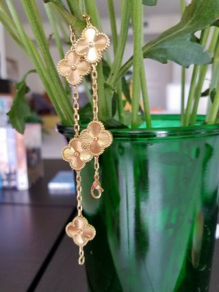Van Cleef & Arpels Vintage Alhambra Guilloché Bracelet In18k Yellow Gold