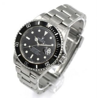 VINTAGE GENTS ROLEX SUBMARINER 16610 WRISTWATCH STAINLESS STEEL PAPERS c2004 2