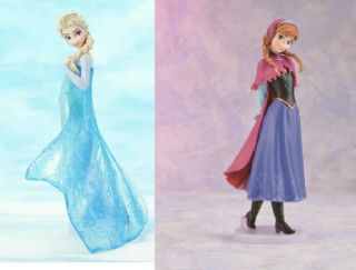 Frozen Premium Figure Elsa Anna Set Of 2 Sega Lucky Prize Disney