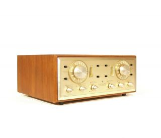 Vintage Scott 399 Stereomaster Tube Receiver In Cabinet