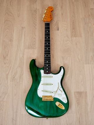 1993 Fender Stratocaster ' 62 Vintage Reissue Custom Edition ST62G - 65 Trans Green 2