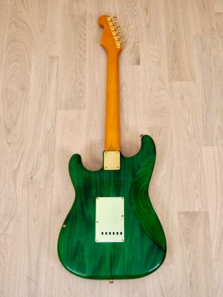 1993 Fender Stratocaster ' 62 Vintage Reissue Custom Edition ST62G - 65 Trans Green 3