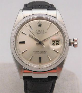Rolex Datejust 1603 Vintage 1966 Stainless Steel Automatic Men 