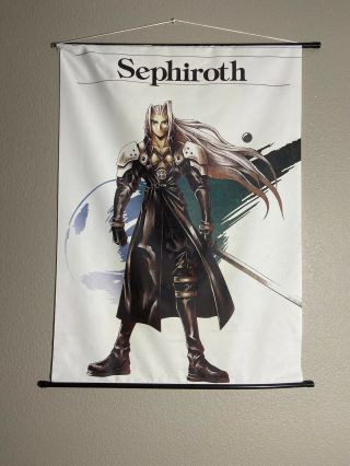 Cloud Sephiroth Final Fantasy Vii 7 Poster Wall Scroll Advent Remake Ffvii