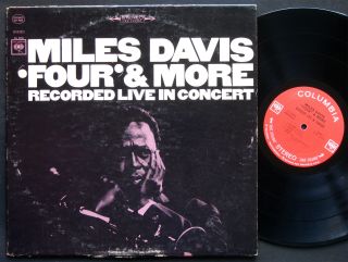 Miles Davis Four & More Lp Columbia Cs 9253 2 - Eye Herbie Hancock George Coleman