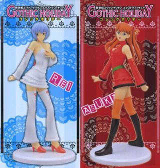 Sega Neon Genesis Evangelion Gothic Holiday Rei & Asuka Figure Set