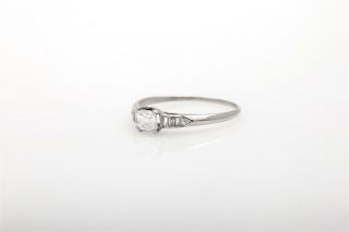 Antique 1930s $5000 1ct VS E Asscher Cut Trillion Diamond Platinum Ring SIGNED 2