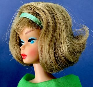 Vintage Ash Side Part American Girl.  Long Hair And Tons Of Blush 2