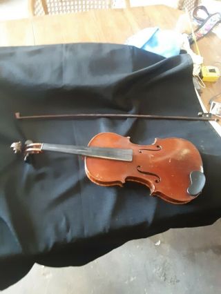 Vintage Heinrich Th Heberlein Jr Marhneuhir 1909 Joseph Guarnerius Violin - Parts