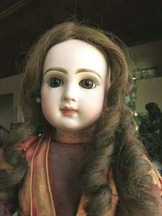 18.  5 " Antique French Tete Jumeau Child Doll.  Stunning Face