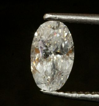 Gia Loose Certified 1.  10ct I3 G Oval Diamond Fancy Cut Natural Vintage Estate