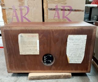 Vintage Acoustic Research AR 3 Speakers Pair with Boxes 3