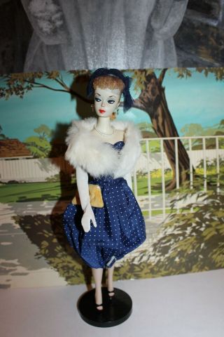 Vintage Barbie Ponytail 1 Blonde All With " Gay Parisienne "