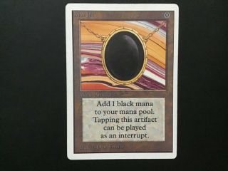 Mtg,  Magic The Gathering,  Mox Jet,  Unlimited,  Real,  Old,  Vintage,  Look